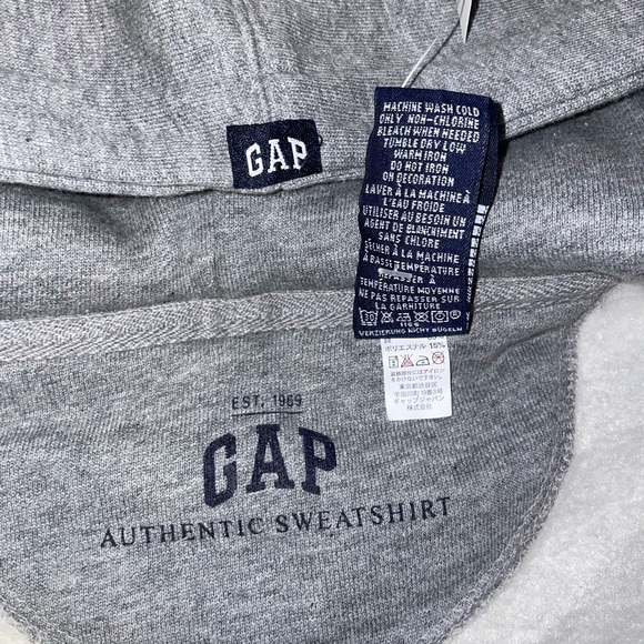 Gap Kid’s Grey Football Hoodie - Size XL - Picture 5 of 6